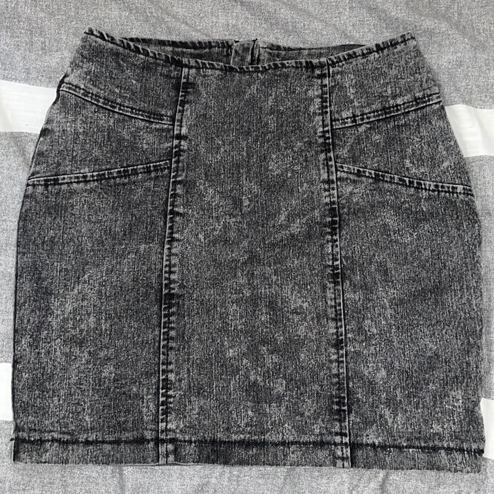Black Denim skirt